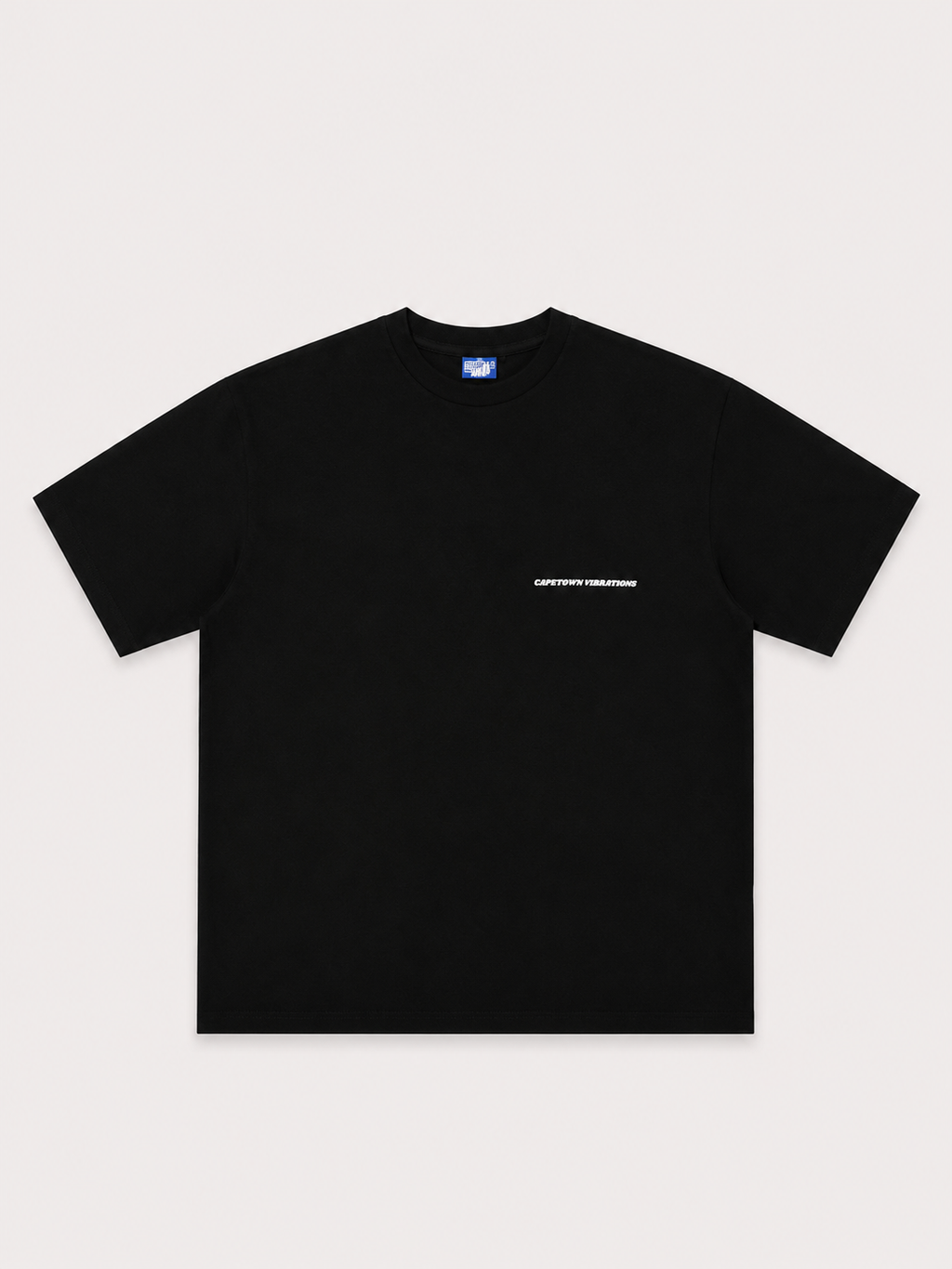 Cape Town Vibrations Black T-Shirt with White Ink