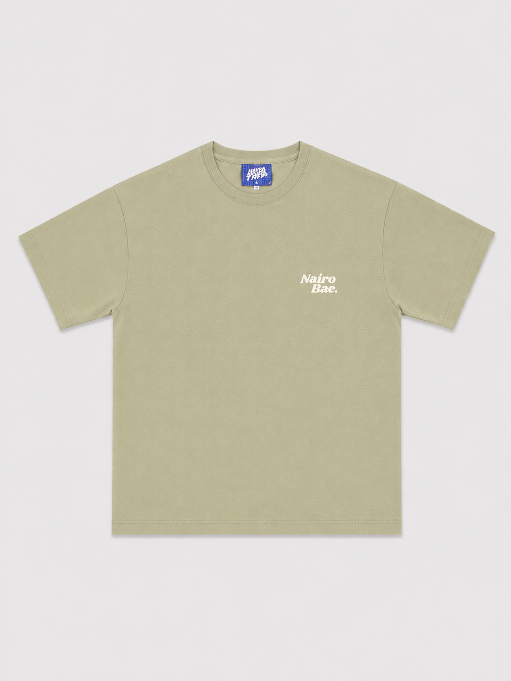 Nairobae Sage T-shirt With White Ink