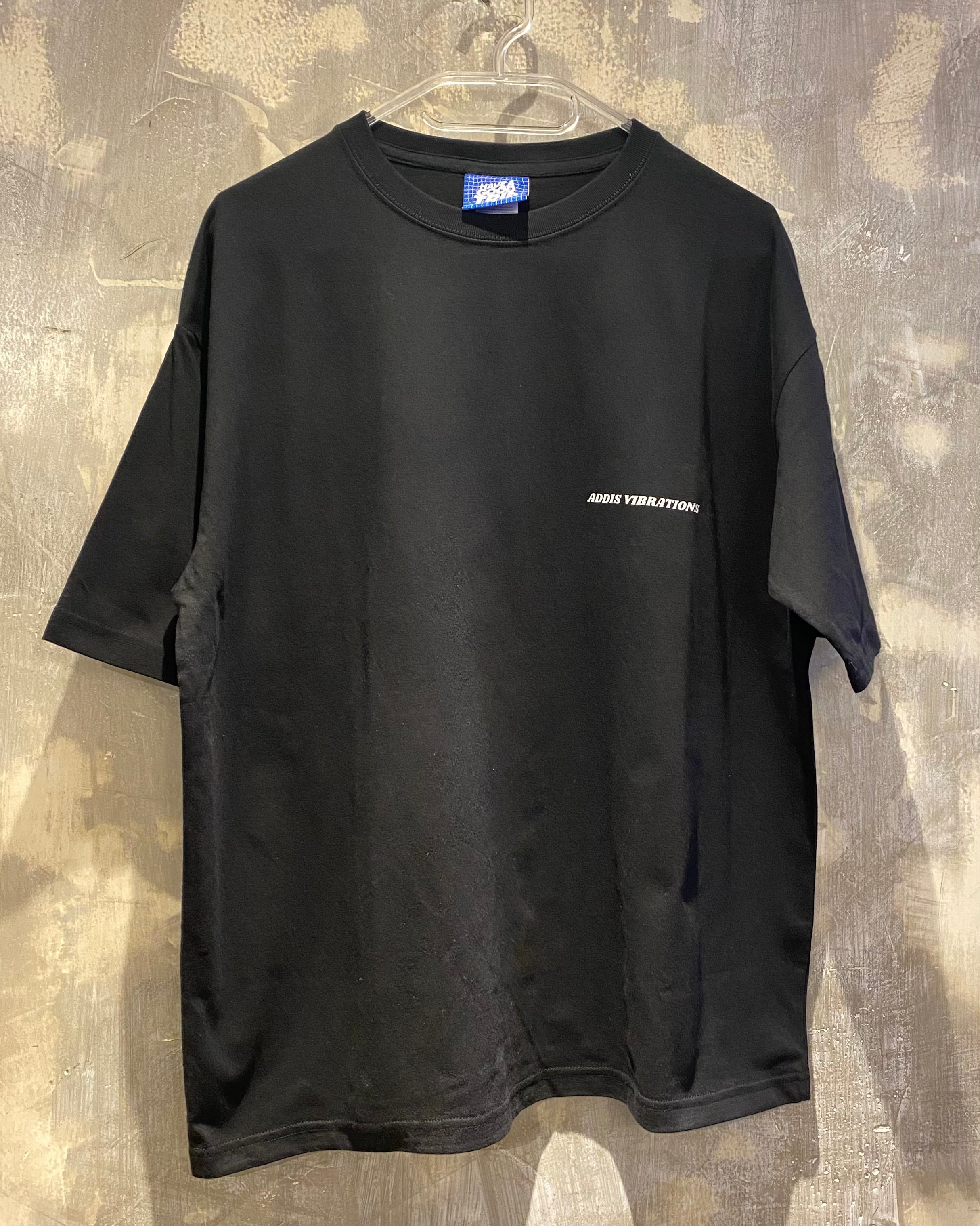 Addis Vibrations Black T-Shirt with White Ink