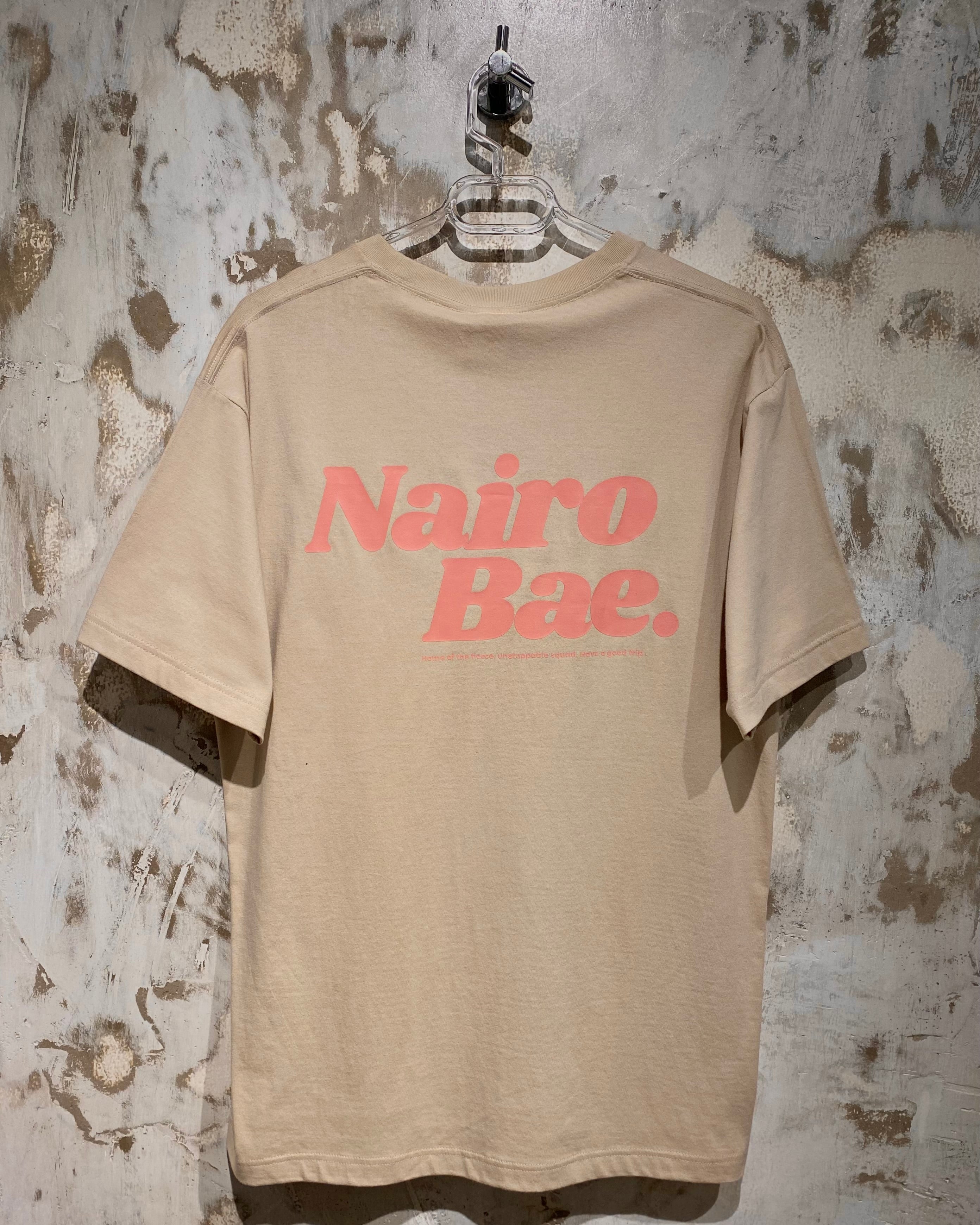 Nairobae Beige T-Shirt Peach Ink