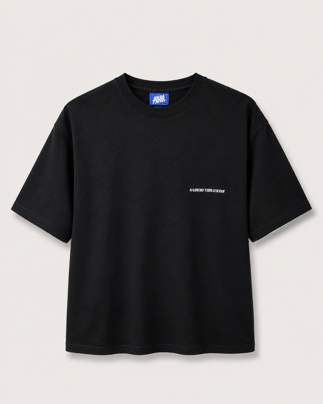 Nairobi Vibrations Black T-Shirt with White Ink