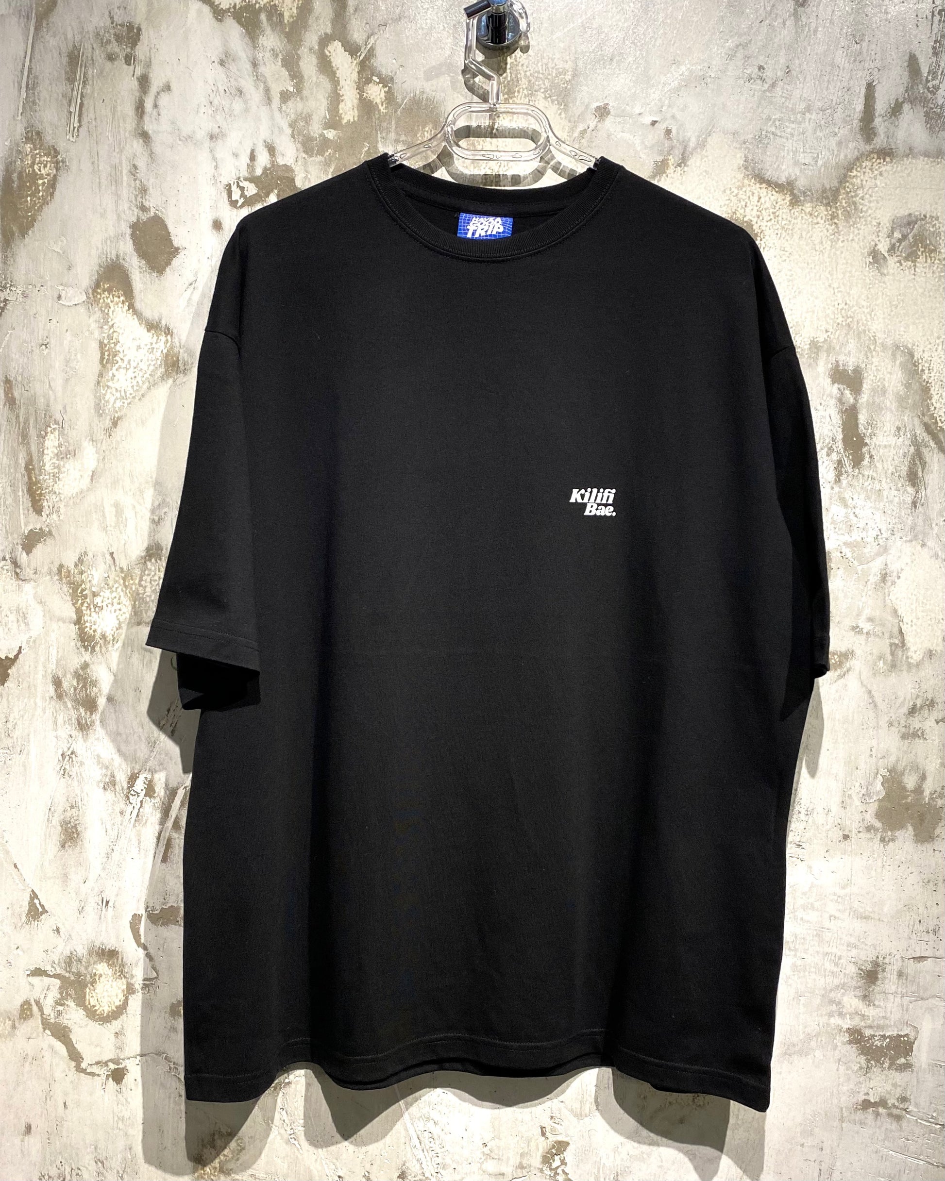 Kilifi Bae Black T-Shirt with White Ink