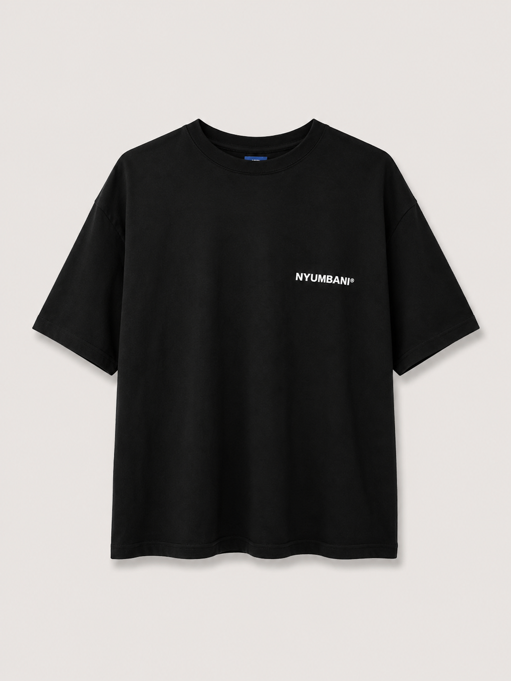 Nyumbani Black T-Shirt with White Ink