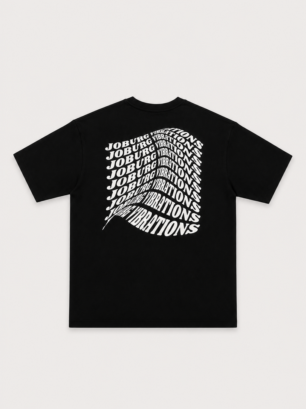 Joburg Vibrations Black T-Shirt with White Ink