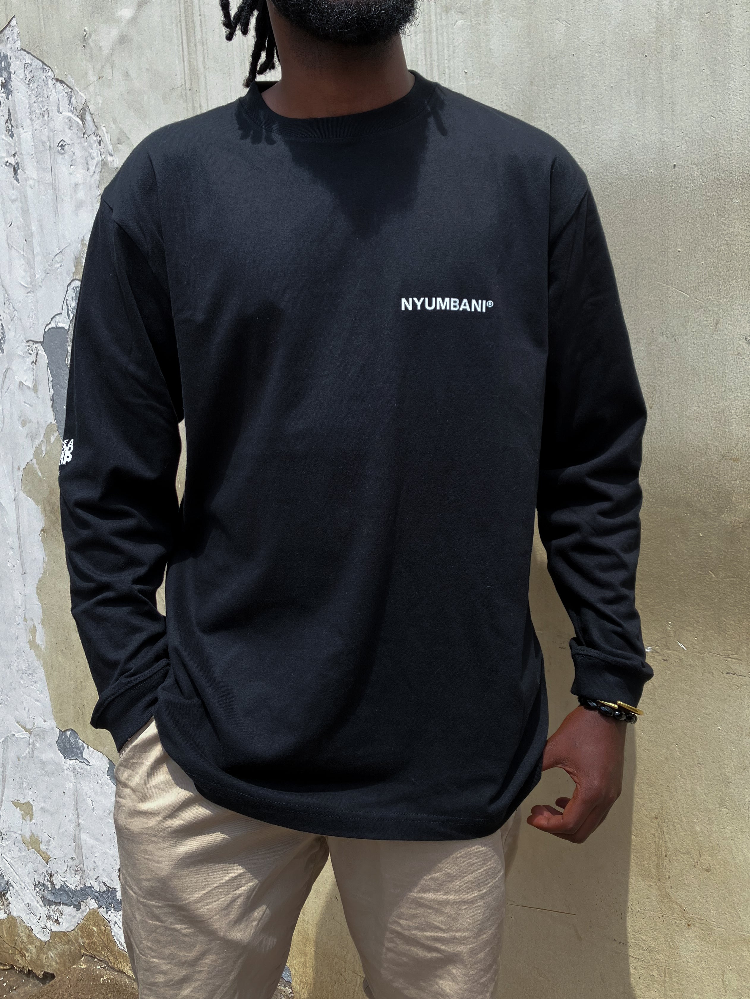 Nyumbani Black Long Sleeved Shirt