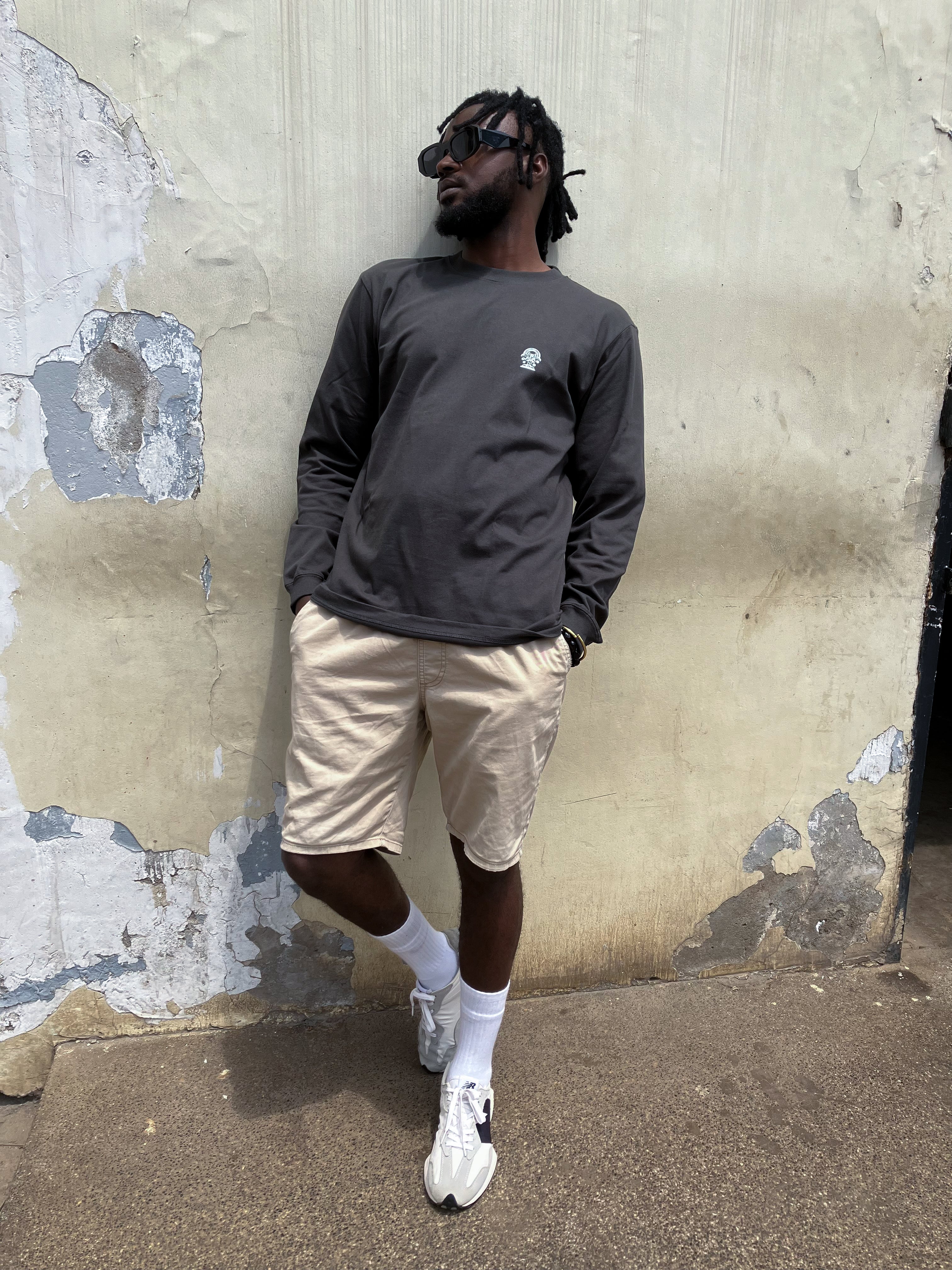 Have A Good Trip Mushroom Logo Black Long Sleeved Shirt