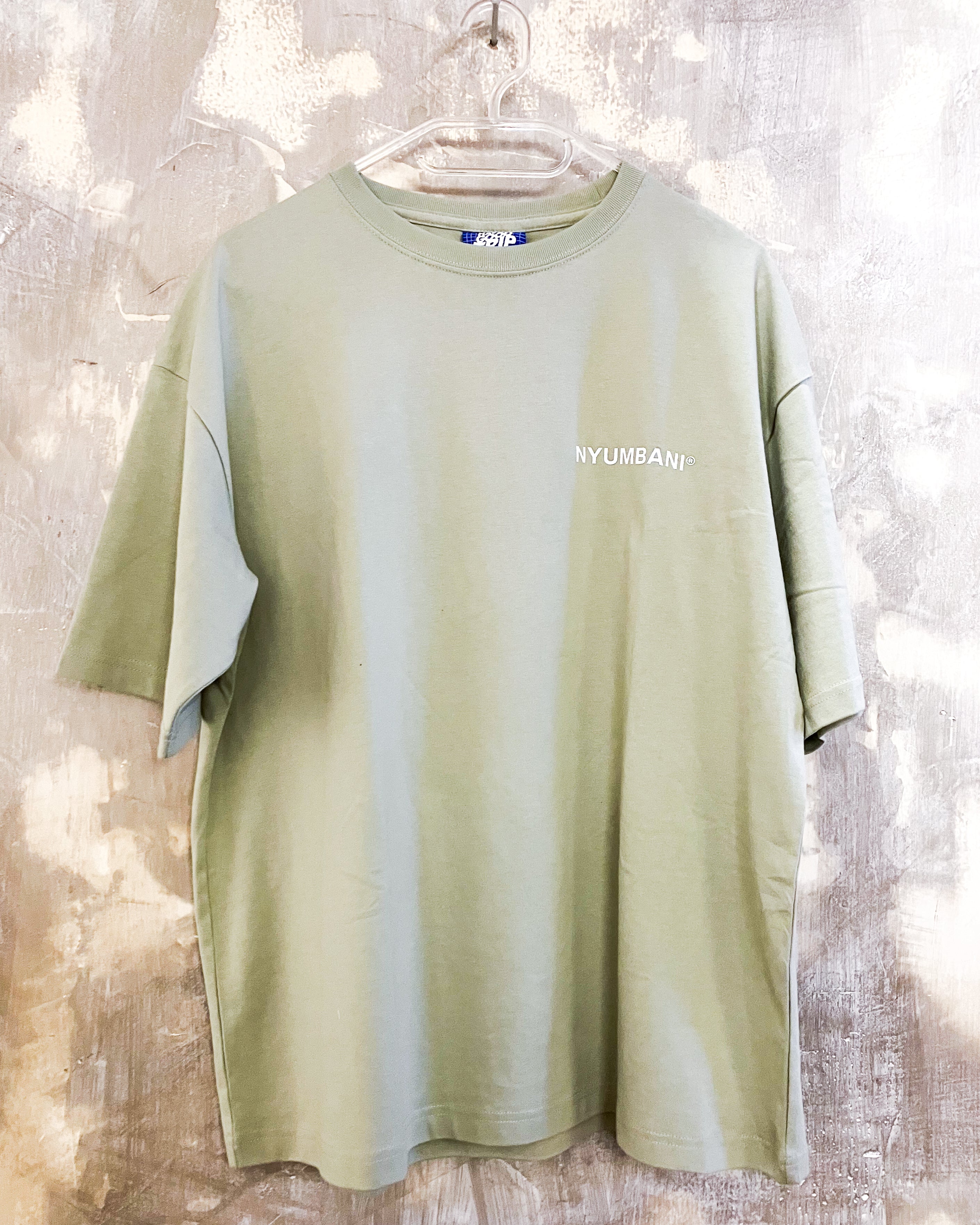 Nyumbani Sage T-Shirt with White Ink