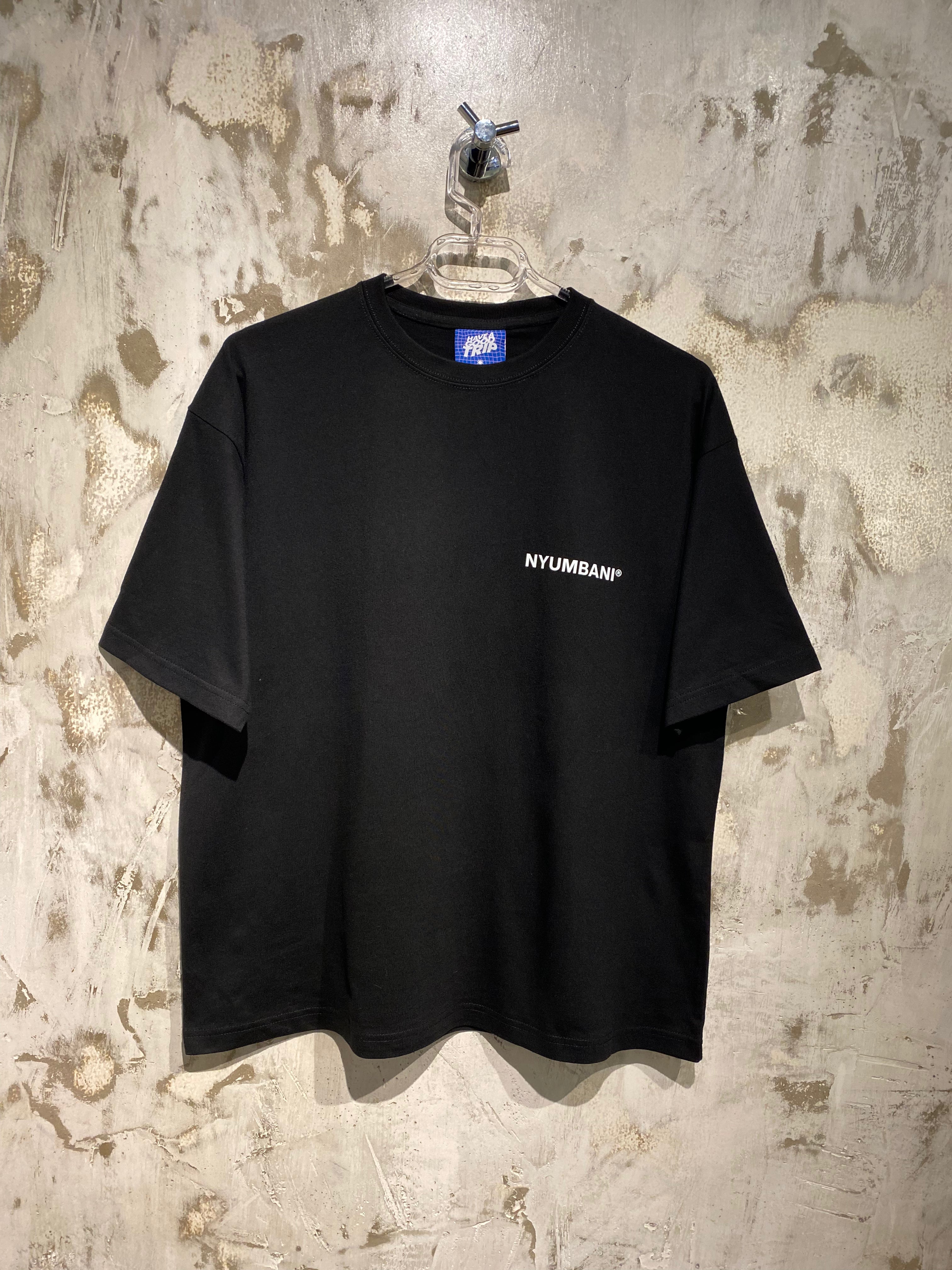 Nyumbani Black T-Shirt with White Ink