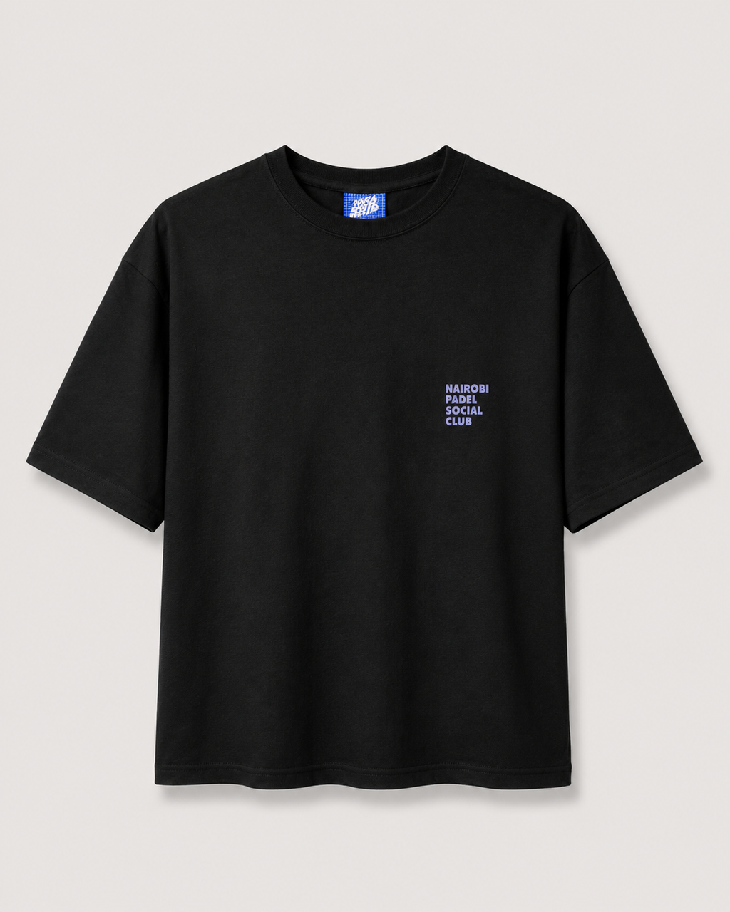 Nairobi Padel Social Club Black T-Shirt with Purple Ink
