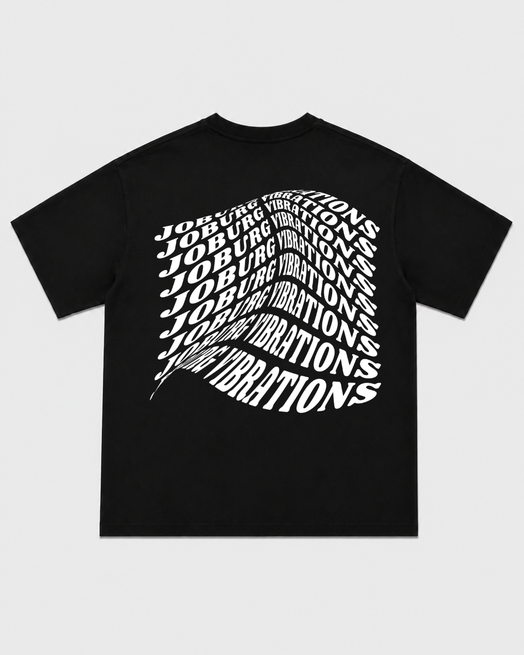Joburg Vibrations Black T-Shirt with White Ink