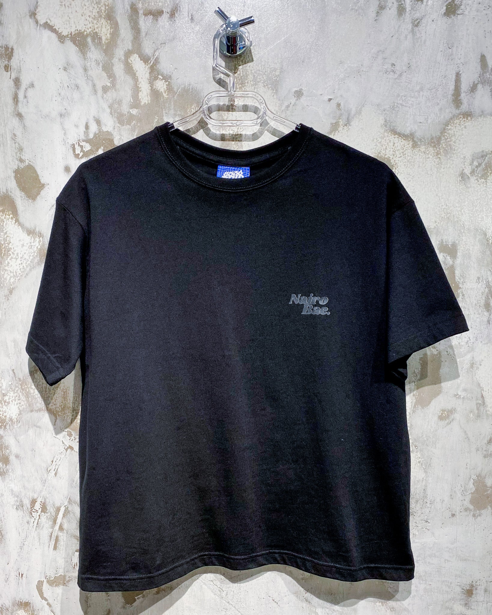 Nairobae Black T-Shirt With Black Ink