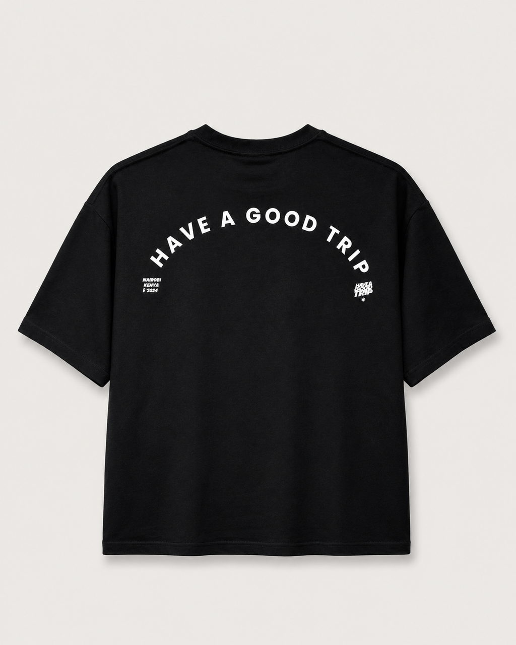 H.A.G.T Simple Black T-Shirt with White Ink