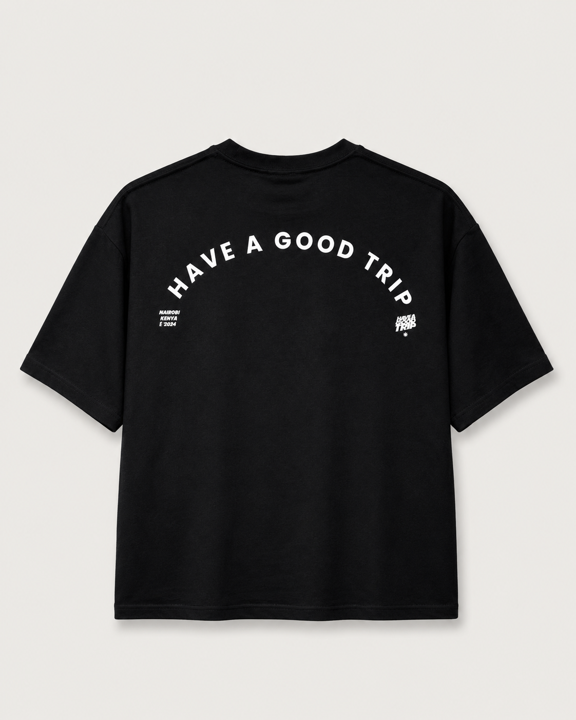 H.A.G.T Simple Black T-Shirt with White Ink