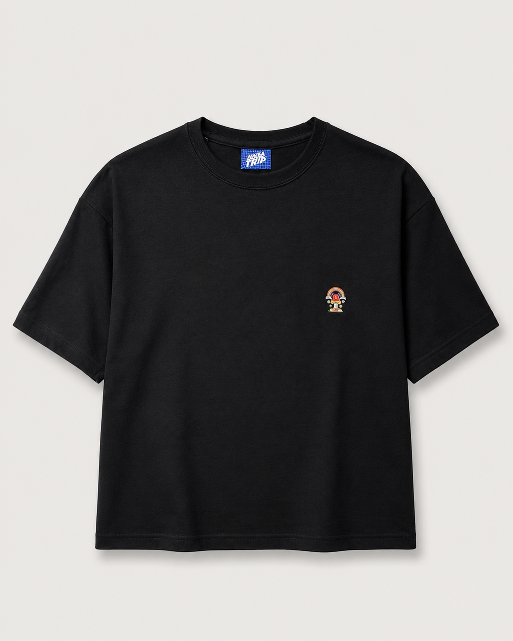 H.A.G.T Simple Black T-Shirt with White Ink