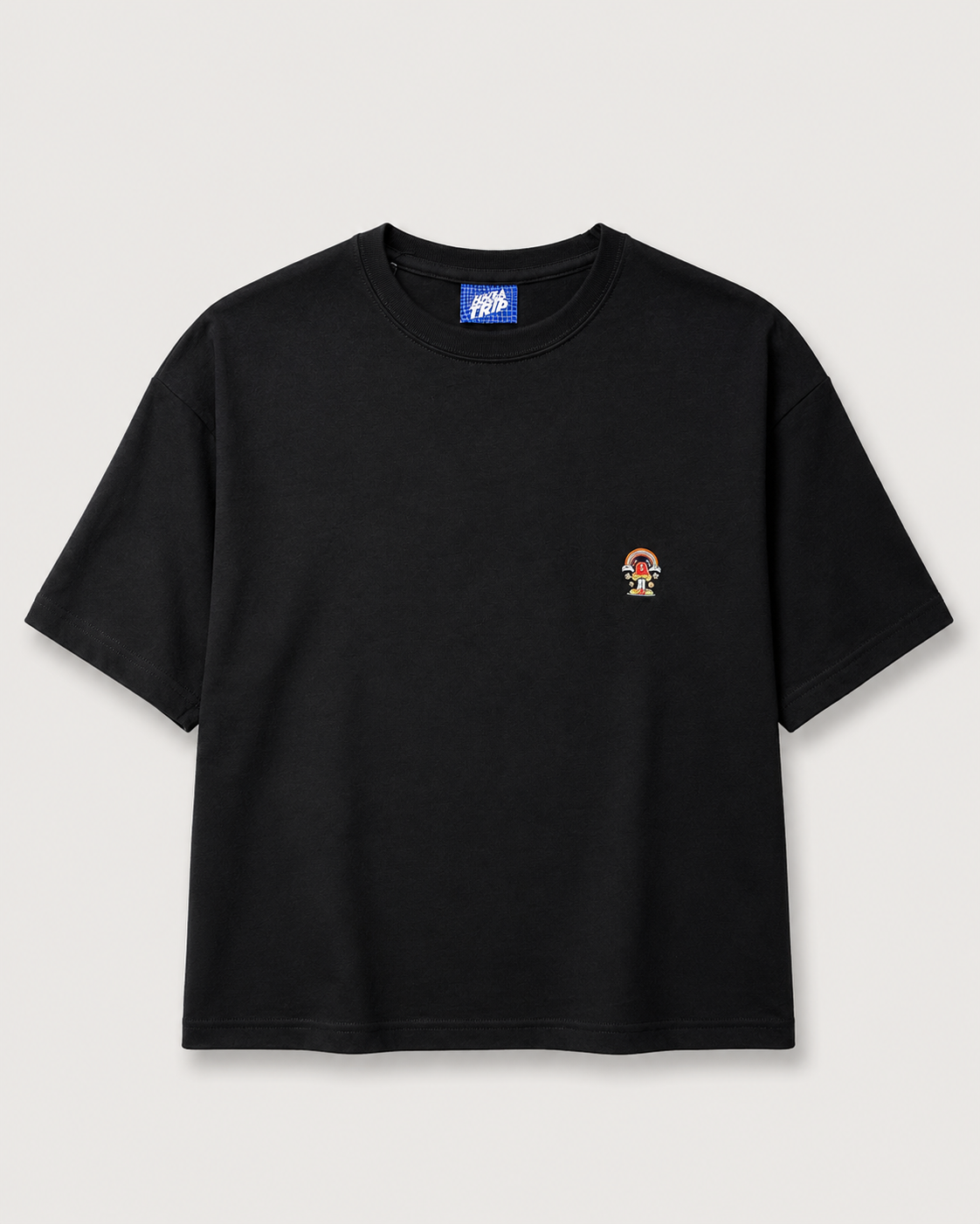 H.A.G.T Simple Black T-Shirt with White Ink