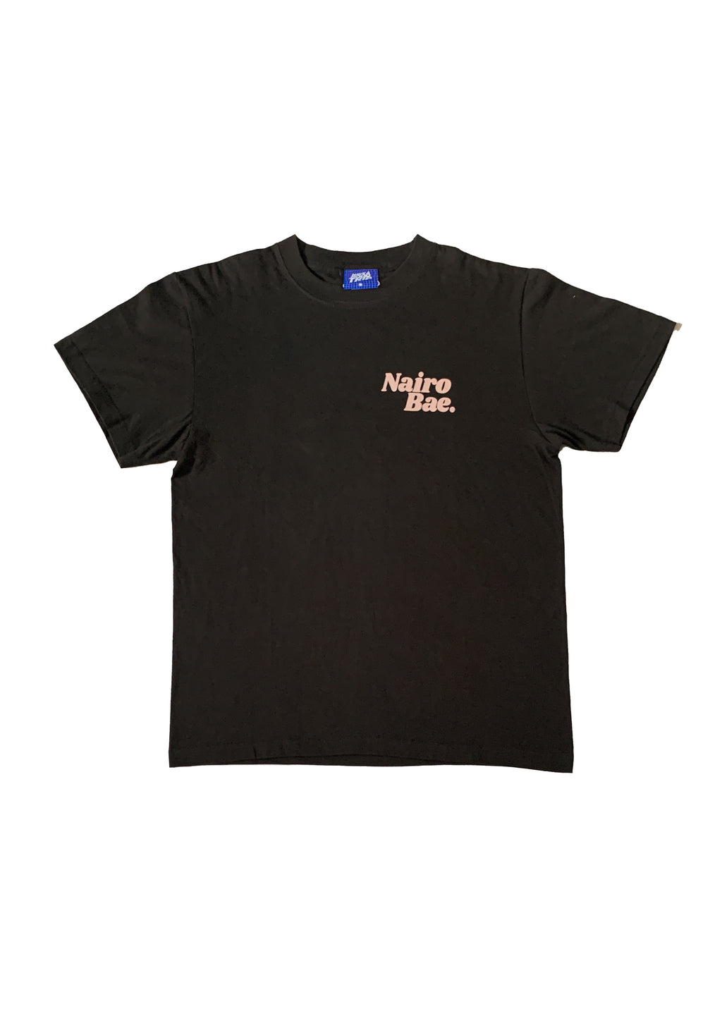 Nairobae Charcoal T-Shirt with Peach Ink